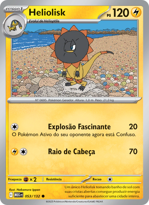 Heliolisk 053 — Mega Evolution (Portuguese Pokémon TCG card)