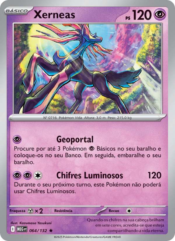 Xerneas 064 — Mega Evolution (Portuguese Pokémon TCG card)