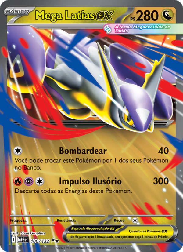 Mega Latias ex 100 — Mega Evolution (Portuguese Pokémon TCG card)