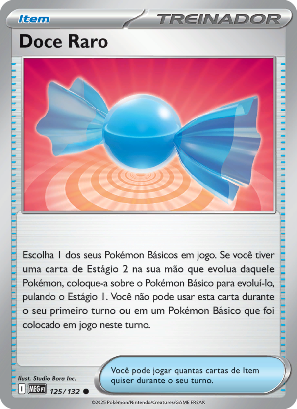 Doce Raro 125 — Megaevolução (Portuguese Pokémon TCG card)