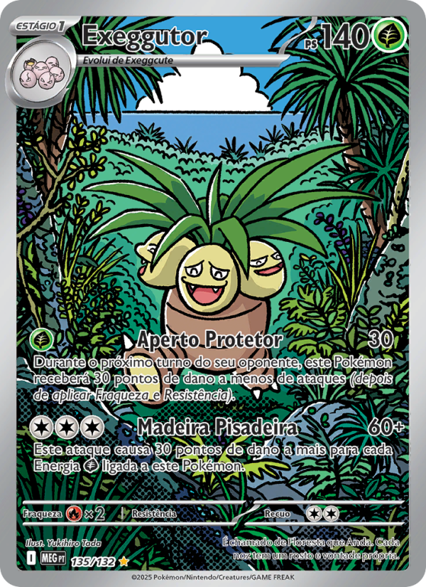 Exeggutor 135 — Megaevolução (Portuguese Pokémon TCG card)