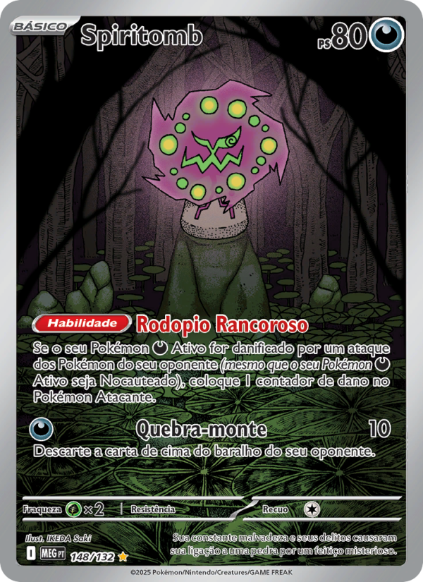 Spiritomb 148 — Megaevolução (Portuguese Pokémon TCG card)