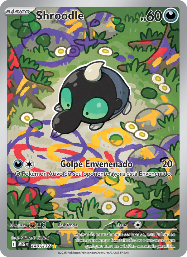 Shroodle 149 — Megaevolução (Portuguese Pokémon TCG card)