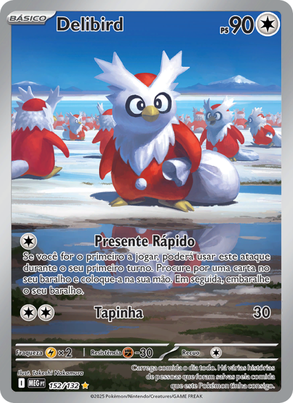 Delibird 152 — Megaevolução (Portuguese Pokémon TCG card)