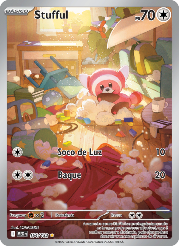 Stufful 154 — Megaevolução (Portuguese Pokémon TCG card)