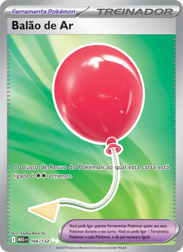 Balão de Ar 166 — Megaevolução (Portuguese Pokémon TCG card)