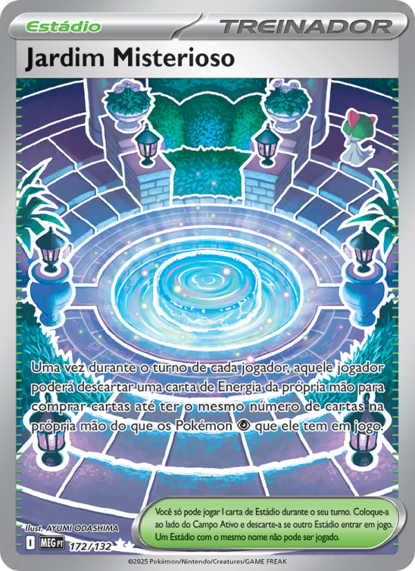 Jardim Misterioso 172 — Megaevolução (Portuguese Pokémon TCG card)