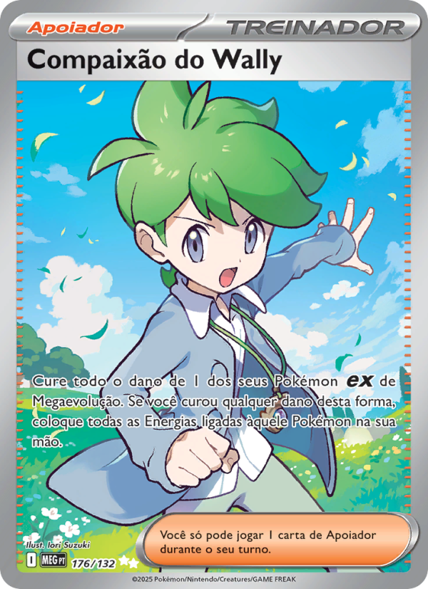 Compaixão do Wally 176 — Megaevolução (Portuguese Pokémon TCG card)
