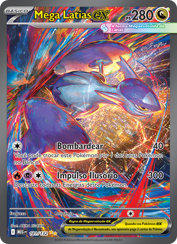 Mega Latias ex 181 — Megaevolução (Portuguese Pokémon TCG card)