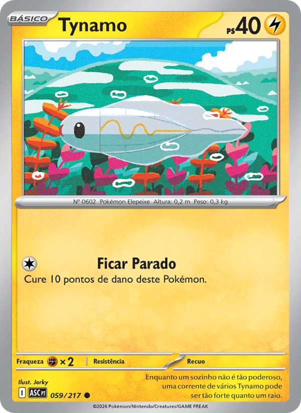 Tynamo 059 — Heróis Excelsos (Portuguese Pokémon TCG card)