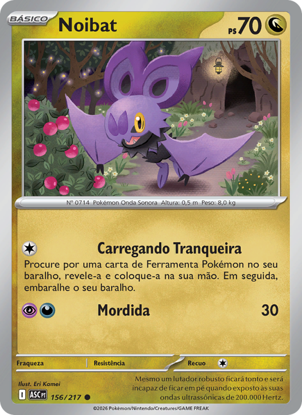 Noibat 156 — Heróis Excelsos (Portuguese Pokémon TCG card)