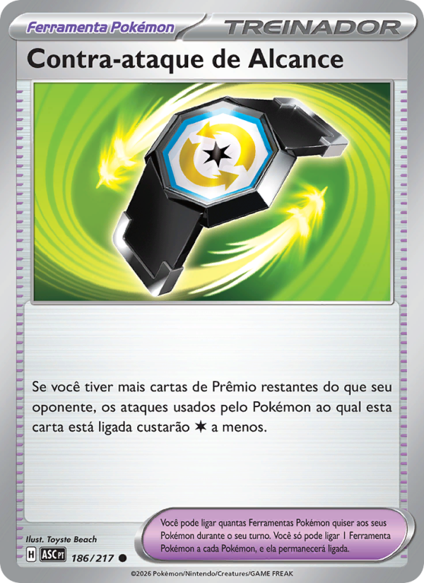 Contra-ataque de Alcance 186 — Heróis Excelsos (Portuguese Pokémon TCG card)