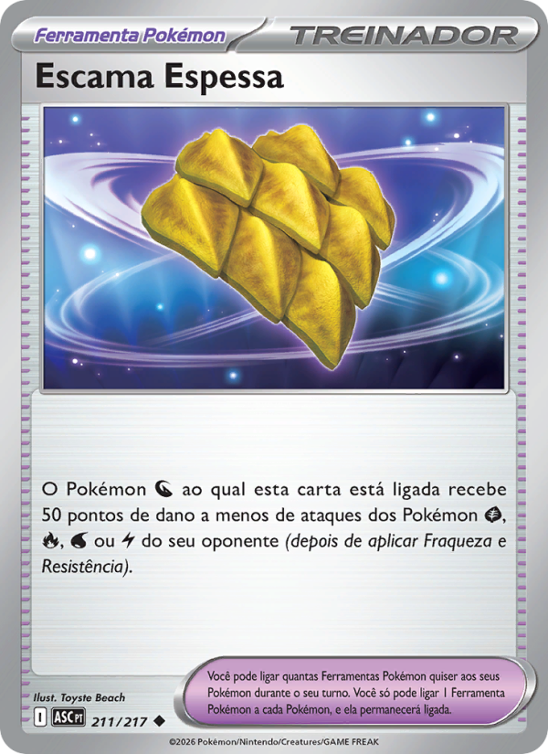 Escama Espessa 211 — Heróis Excelsos (Portuguese Pokémon TCG card)