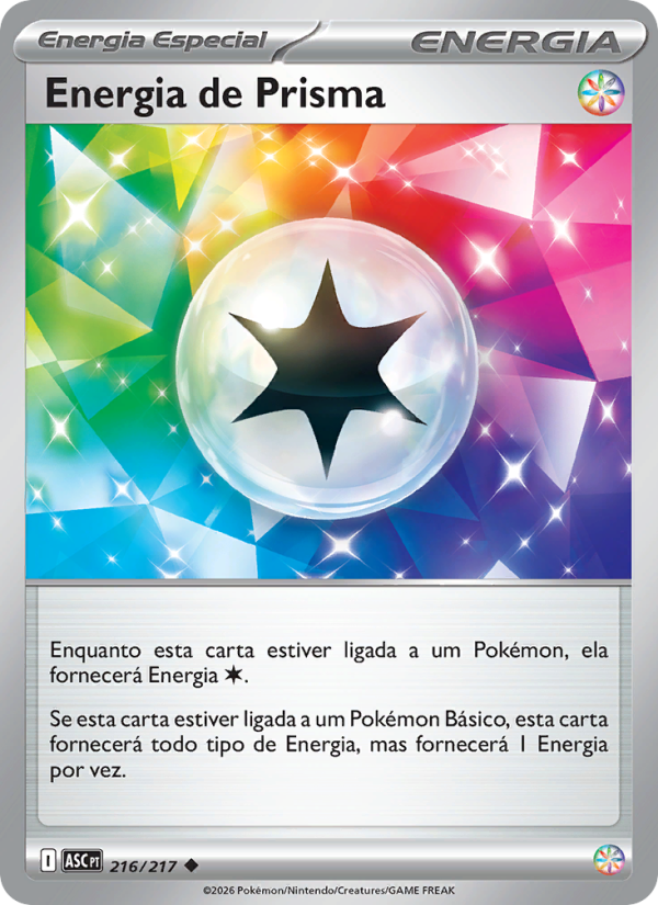 Energia de Prisma 216 — Heróis Excelsos (Portuguese Pokémon TCG card)