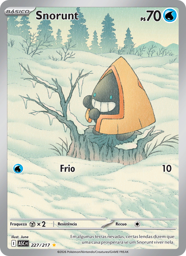 Snorunt 227 — Heróis Excelsos (Portuguese Pokémon TCG card)