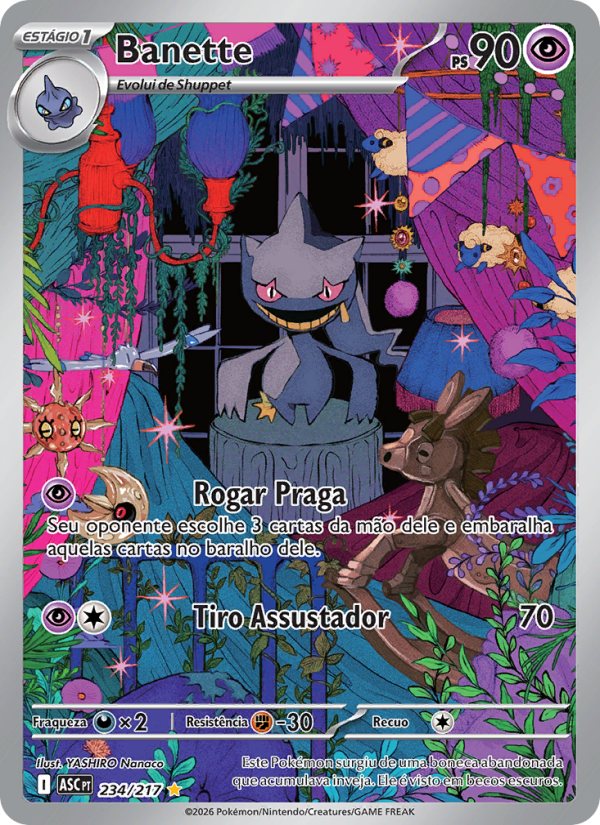 Banette 234 — Heróis Excelsos (Portuguese Pokémon TCG card)