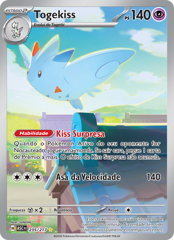 Togekiss 235 — Heróis Excelsos (Portuguese Pokémon TCG card)