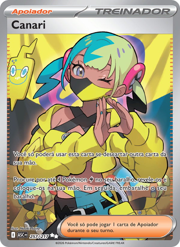 Canari 257 — Heróis Excelsos (Portuguese Pokémon TCG card)