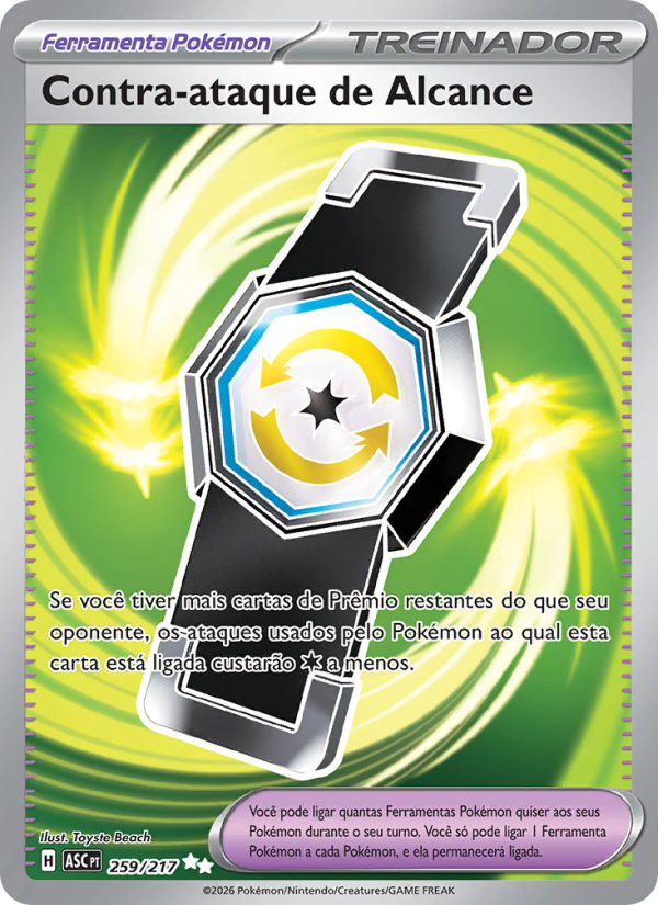 Contra-ataque de Alcance 259 — Heróis Excelsos (Portuguese Pokémon TCG card)