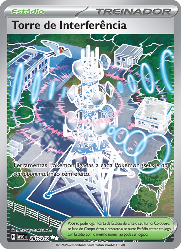 Torre de Interferência 261 — Heróis Excelsos (Portuguese Pokémon TCG card)