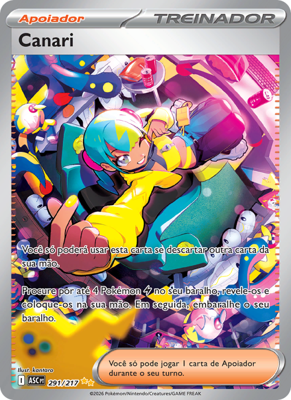 Canari 291 — Heróis Excelsos (Portuguese Pokémon TCG card)