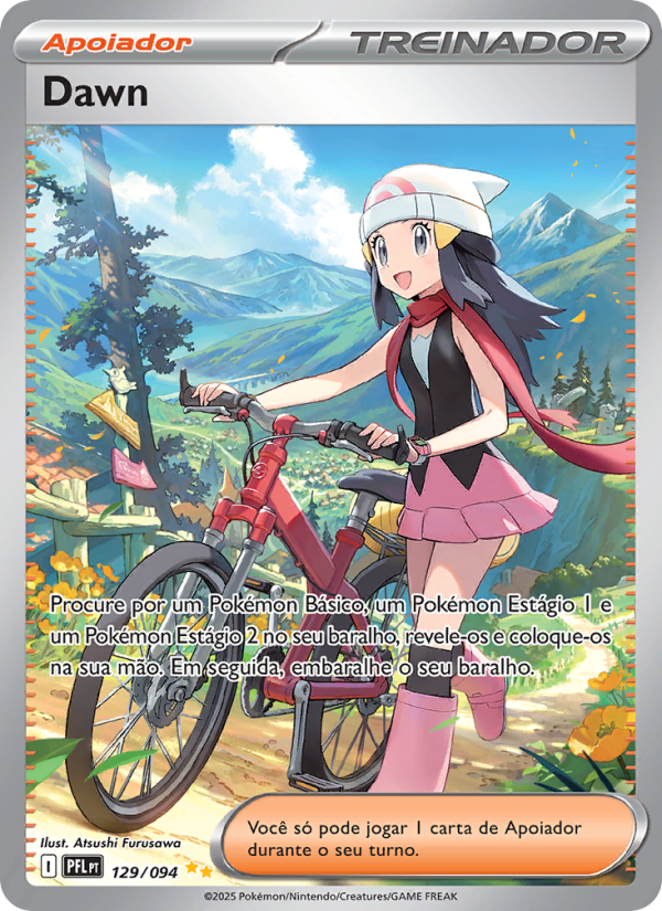 Dawn 129 — Fogo Fantasmagórico (Portuguese Pokémon TCG card)