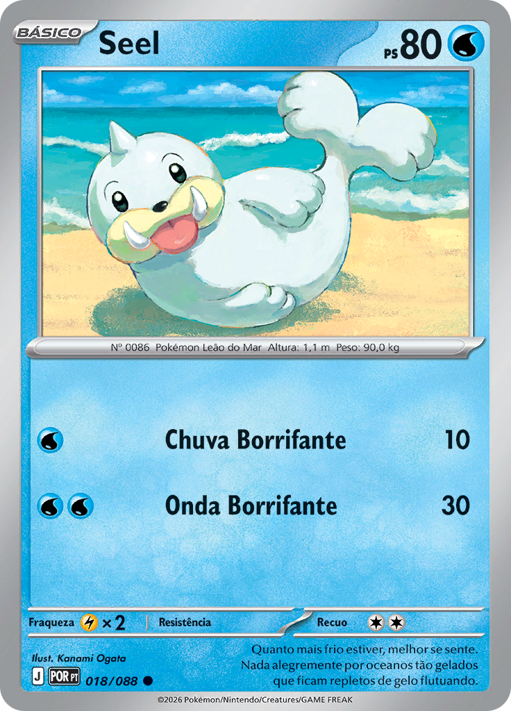 Seel 018 — Equilíbrio Perfeito (Portuguese Pokémon TCG card)