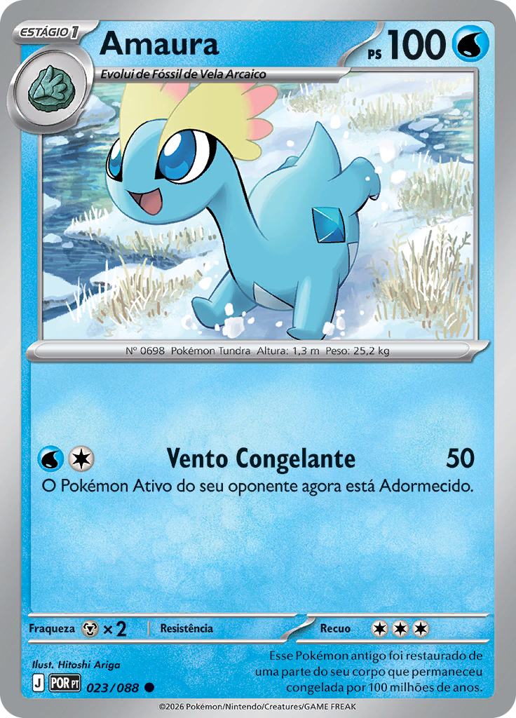 Amaura 023 — Equilíbrio Perfeito (Portuguese Pokémon TCG card)