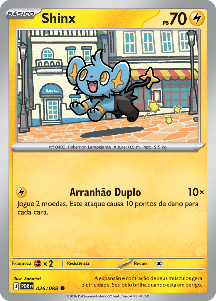 Shinx 026 — Equilíbrio Perfeito (Portuguese Pokémon TCG card)