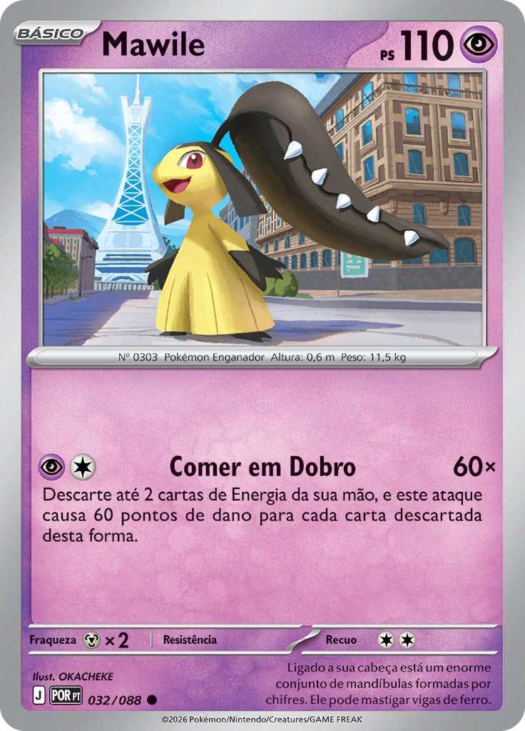 Mawile 032 — Equilíbrio Perfeito (Portuguese Pokémon TCG card)