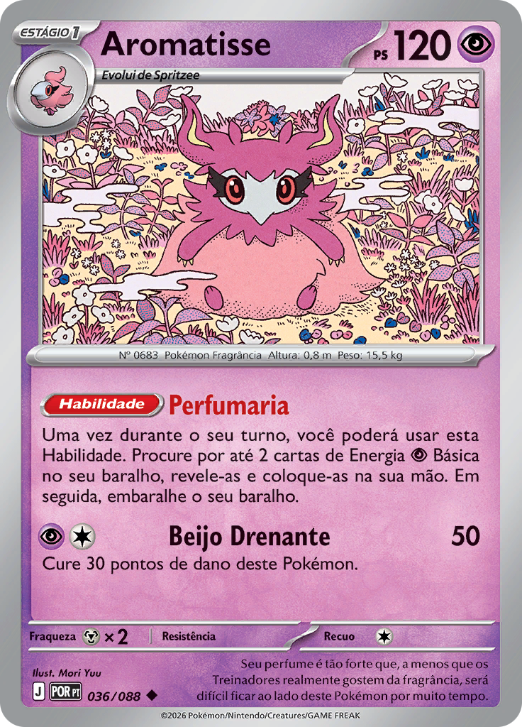 Aromatisse 036 — Equilíbrio Perfeito (Portuguese Pokémon TCG card)