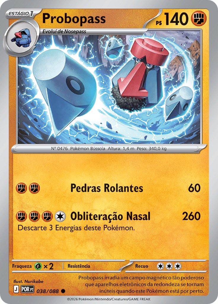 Probopass 038 — Equilíbrio Perfeito (Portuguese Pokémon TCG card)