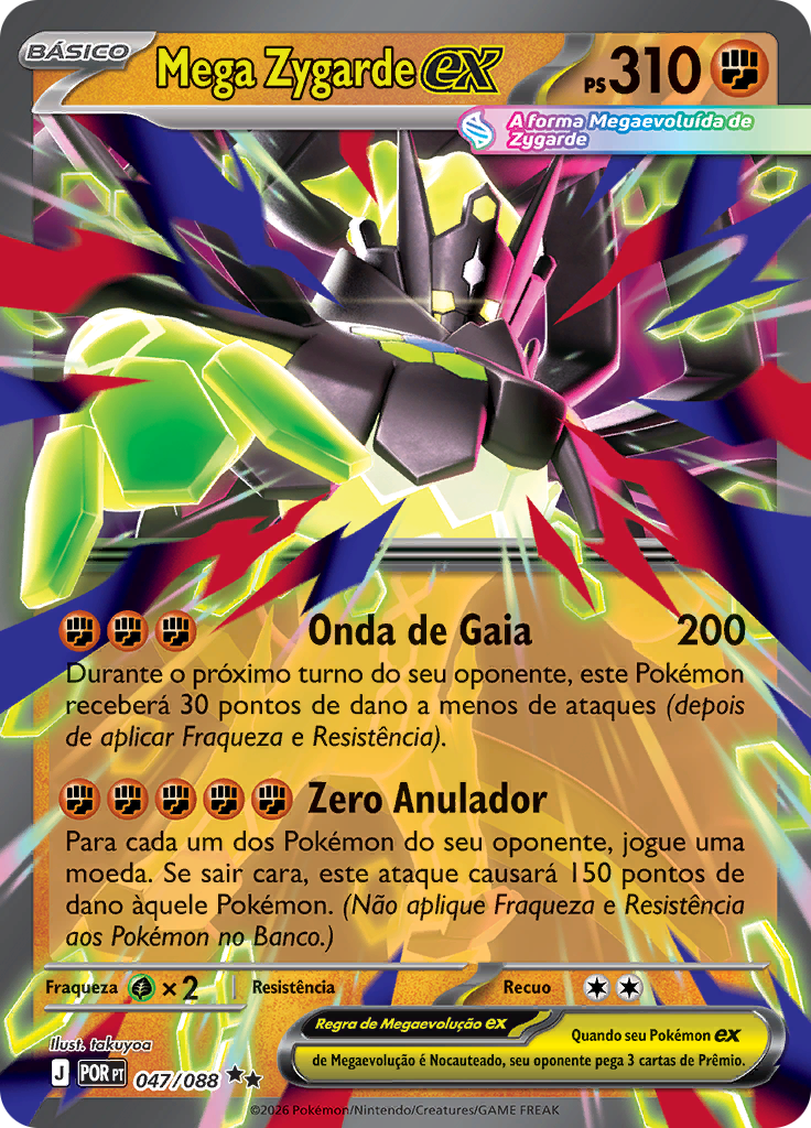 Mega Zygarde ex 047 — Equilíbrio Perfeito (Portuguese Pokémon TCG card)