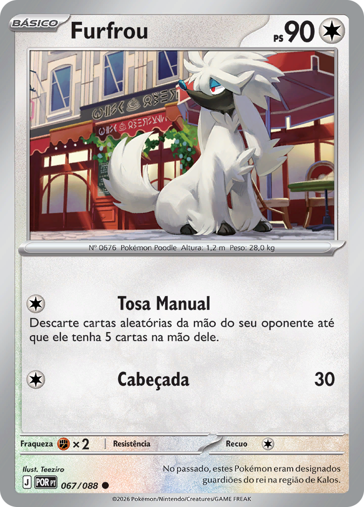 Furfrou 067 — Equilíbrio Perfeito (Portuguese Pokémon TCG card)