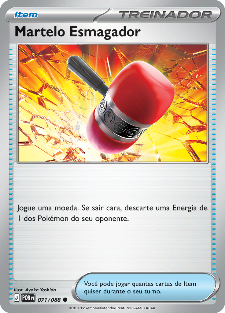 Martelo Esmagador 071 — Equilíbrio Perfeito (Portuguese Pokémon TCG card)