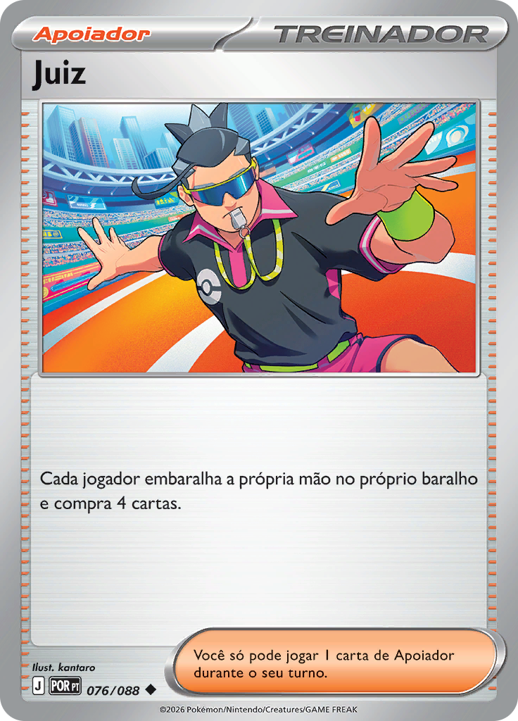 Juiz 076 — Equilíbrio Perfeito (Portuguese Pokémon TCG card)