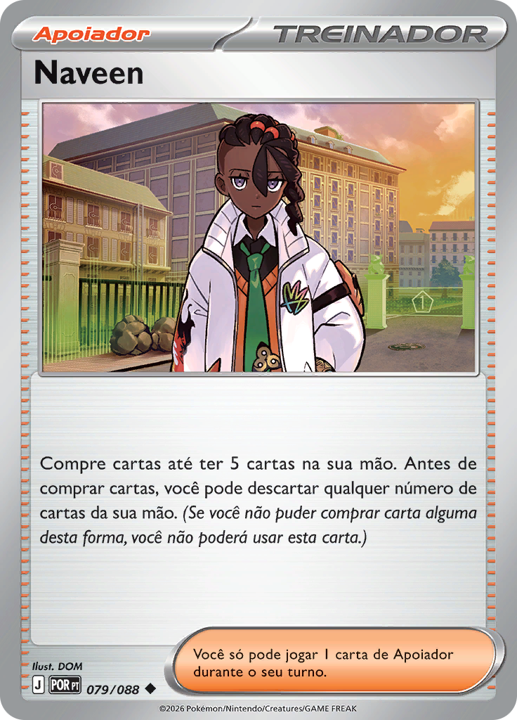 Naveen 079 — Equilíbrio Perfeito (Portuguese Pokémon TCG card)