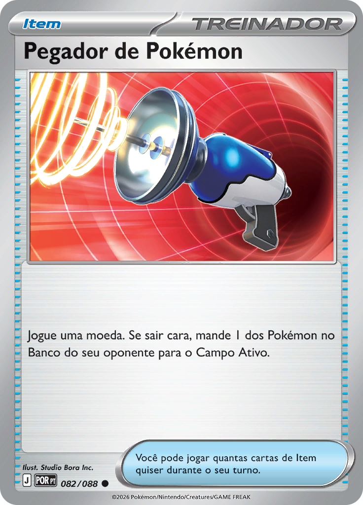 Pegador de Pokémon 082 — Equilíbrio Perfeito (Portuguese Pokémon TCG card)