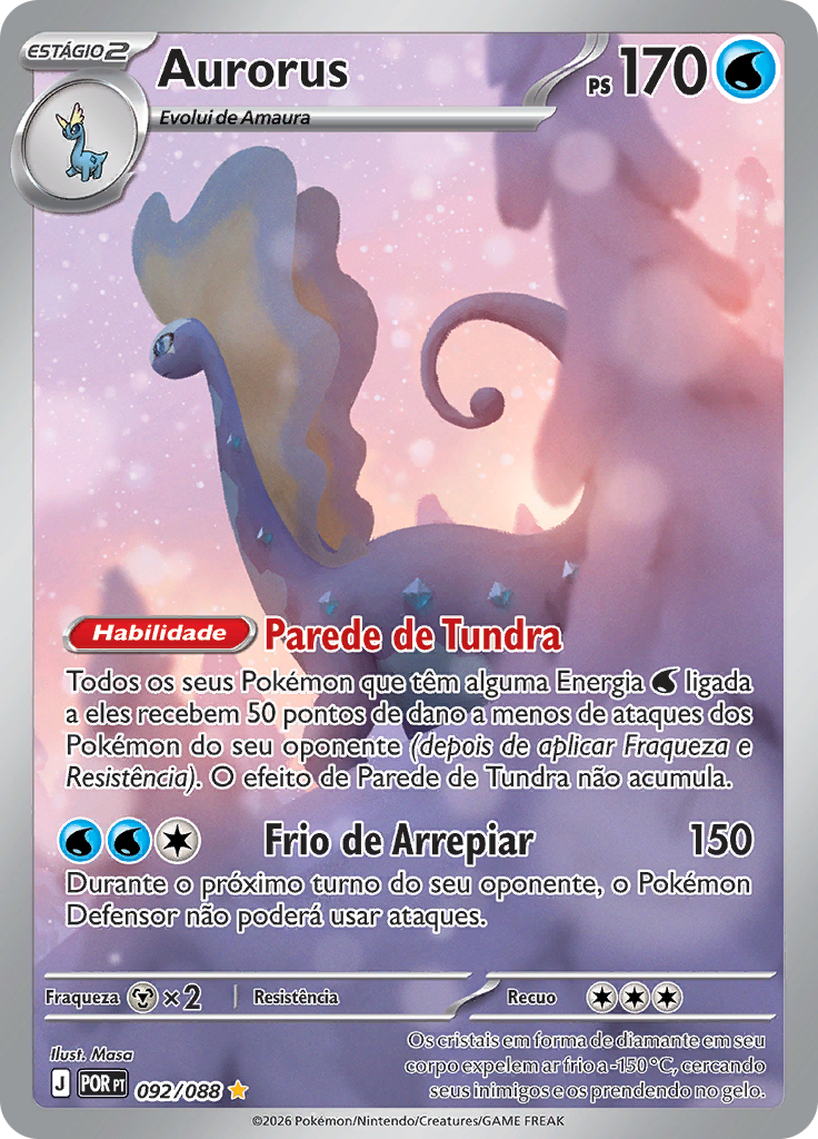 Aurorus 092 — Equilíbrio Perfeito (Portuguese Pokémon TCG card)