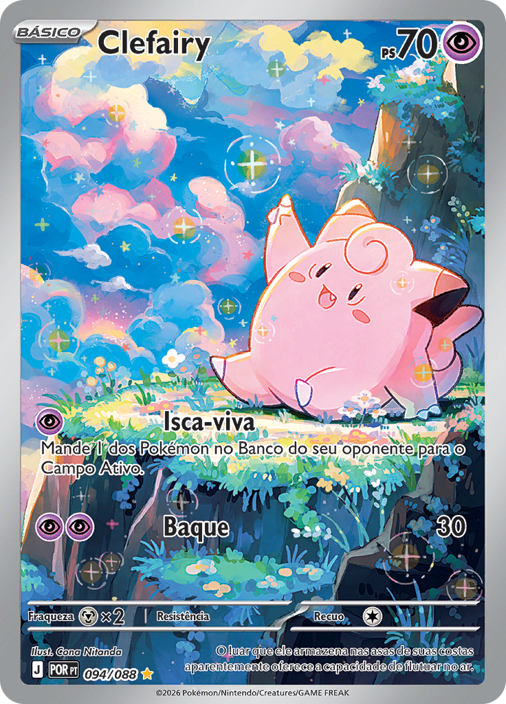 Clefairy 094 — Equilíbrio Perfeito (Portuguese Pokémon TCG card)
