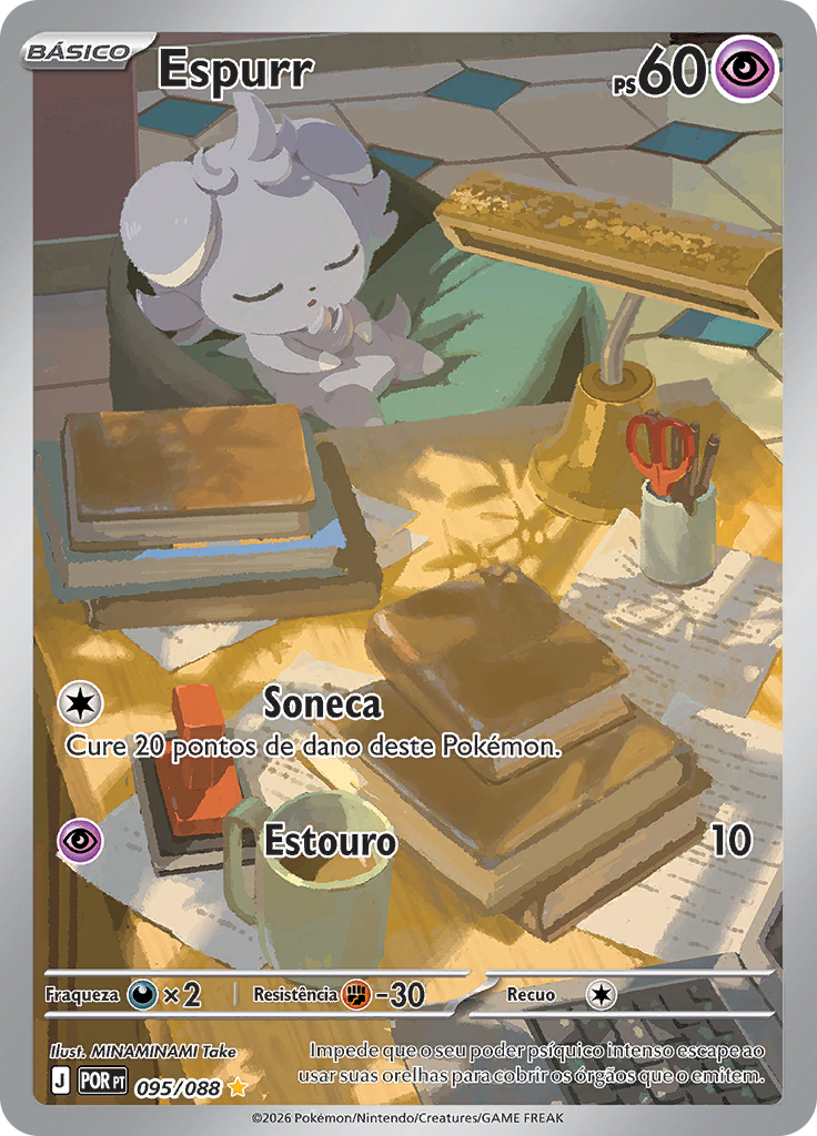 Espurr 095 — Equilíbrio Perfeito (Portuguese Pokémon TCG card)
