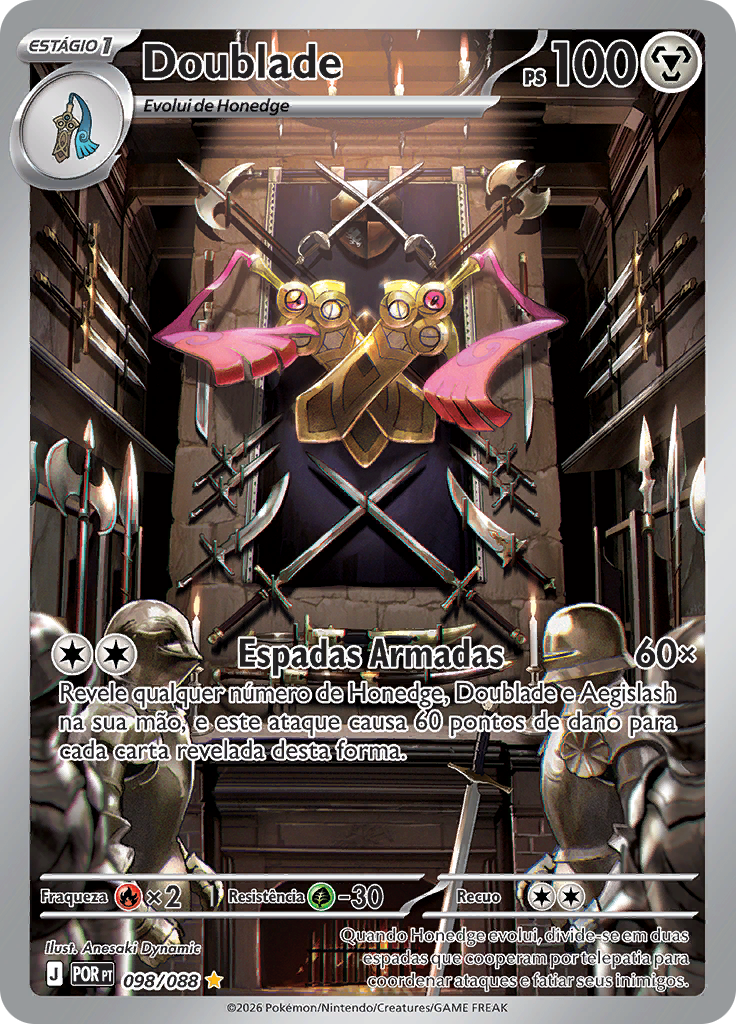 Doublade 098 — Equilíbrio Perfeito (Portuguese Pokémon TCG card)