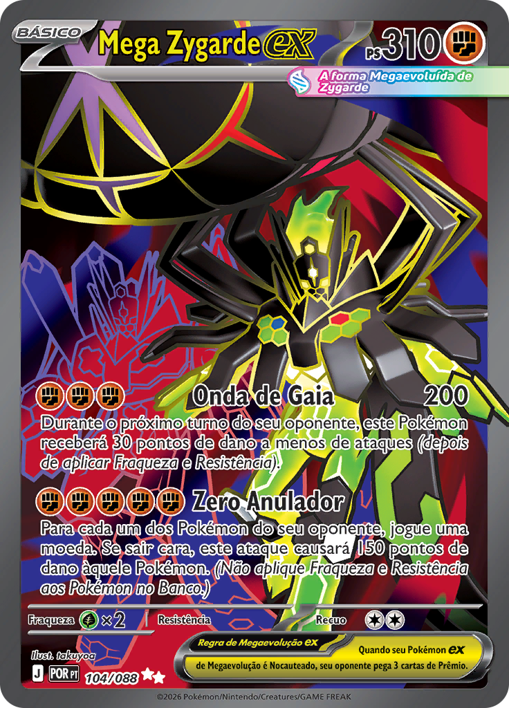 Mega Zygarde ex 104 — Equilíbrio Perfeito (Portuguese Pokémon TCG card)