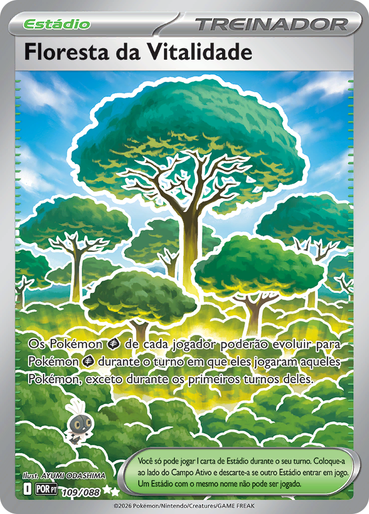 Floresta da Vitalidade 109 — Equilíbrio Perfeito (Portuguese Pokémon TCG card)