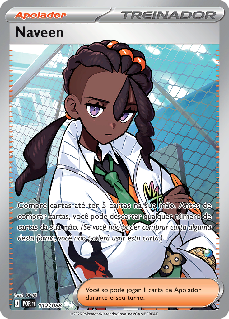 Naveen 112 — Equilíbrio Perfeito (Portuguese Pokémon TCG card)