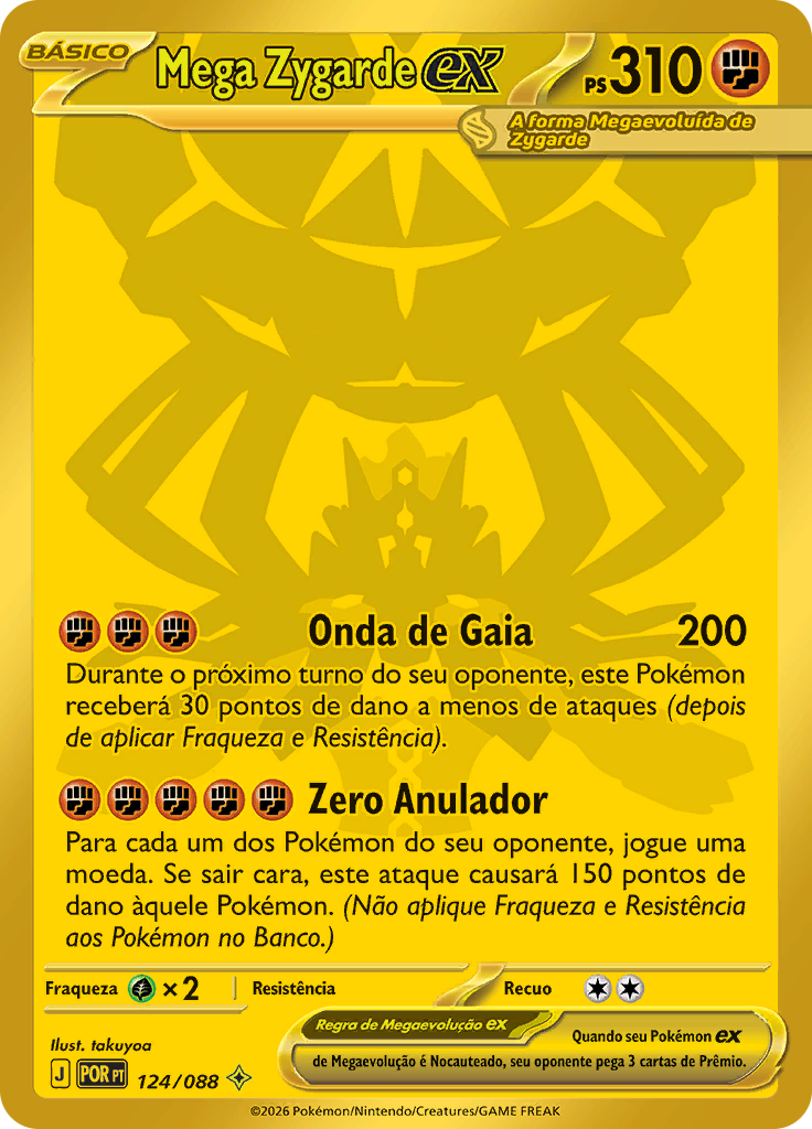 Mega Zygarde ex 124 — Equilíbrio Perfeito (Portuguese Pokémon TCG card)