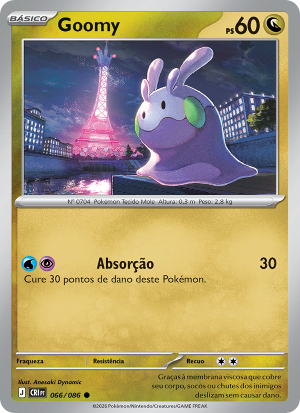Goomy 066 — Caos Ascendente (Portuguese Pokémon TCG card)