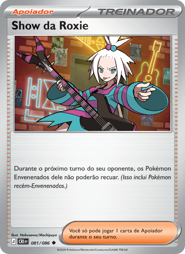 Show da Roxie 081 — Caos Ascendente (Portuguese Pokémon TCG card)