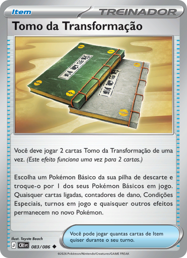 Tomo da Transformação 083 — Caos Ascendente (Portuguese Pokémon TCG card)