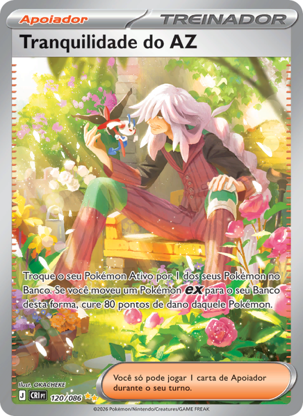 Tranquilidade do AZ 120 — Caos Ascendente (Portuguese Pokémon TCG card)